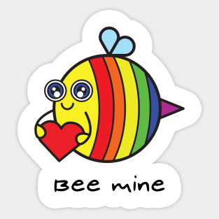 LGBT Bee Sticker